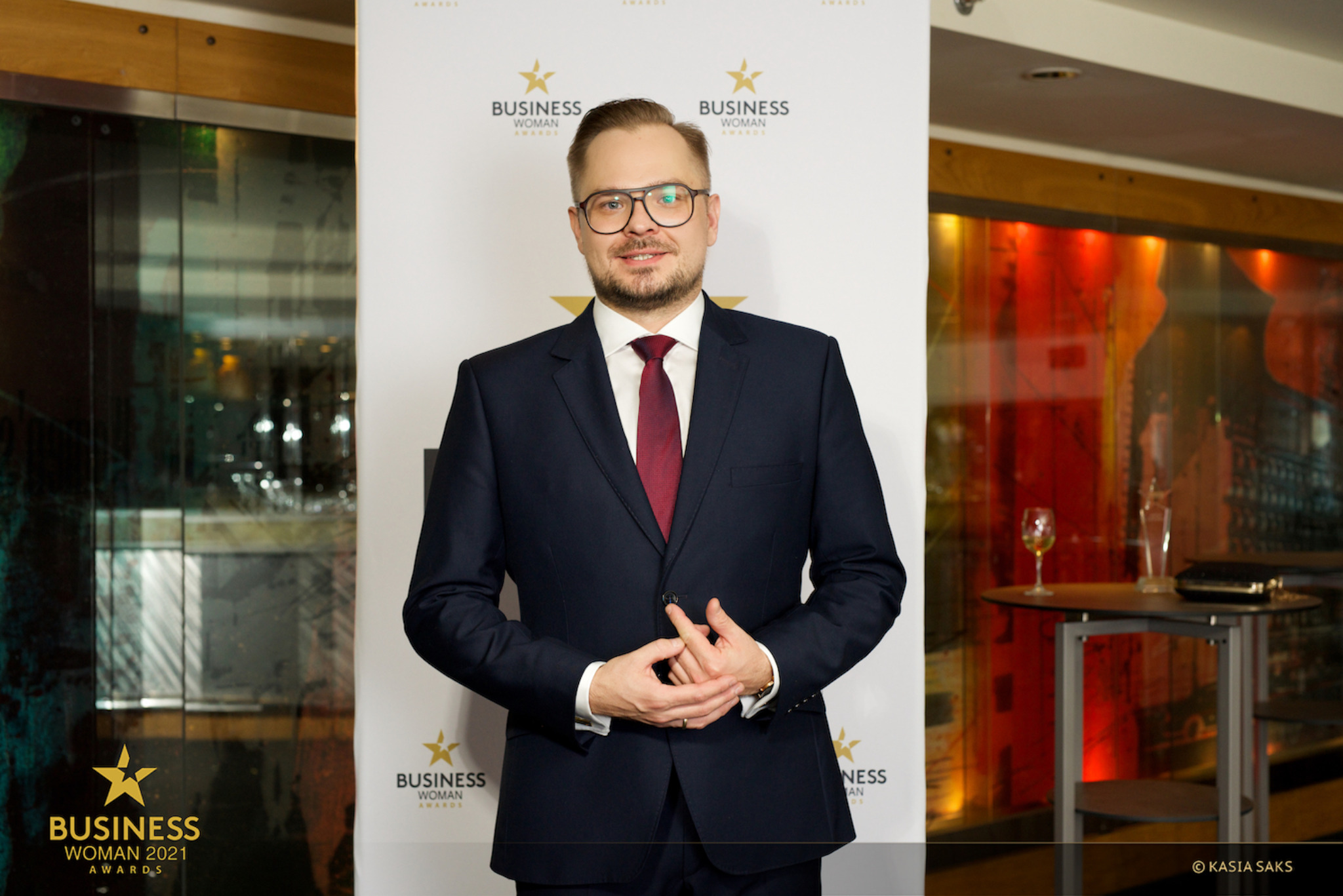 Dr Bartłomiej Machnik podczas wydarzenia biznesowego